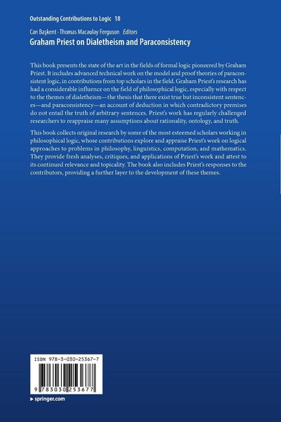 Produktbild: Graham Priest on Dialetheism and Paraconsistency