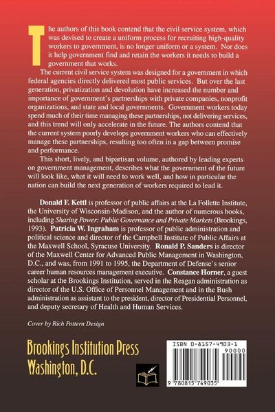 Produktbild: Civil Service Reform