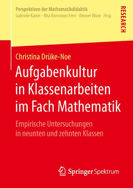 Produktbild: Aufgabenkultur in Klassenarbeiten im Fach Mathematik