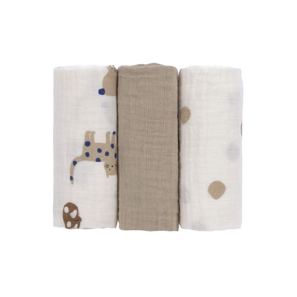 Produktbild: Swaddle & Burp Blanket M Little Mateys royal blue