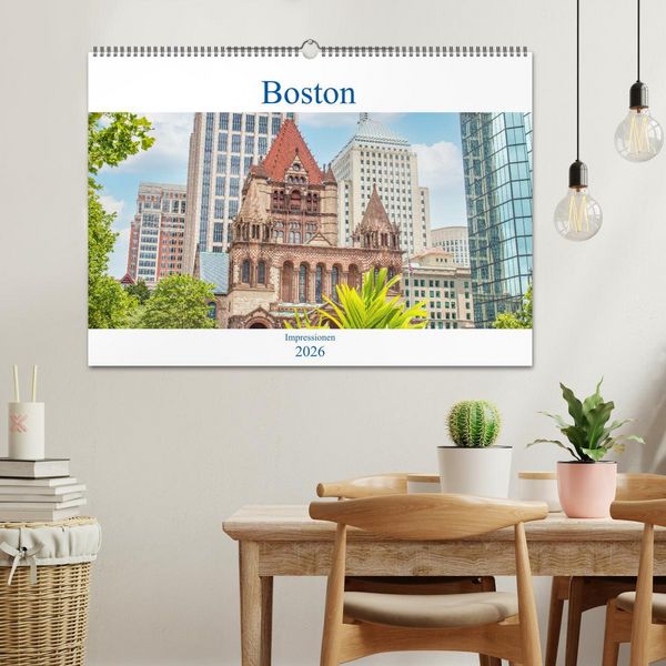 Produktbild: Boston - Impressionen (Wandkalender 2026 DIN A2 quer), CALVENDO Monatskalender