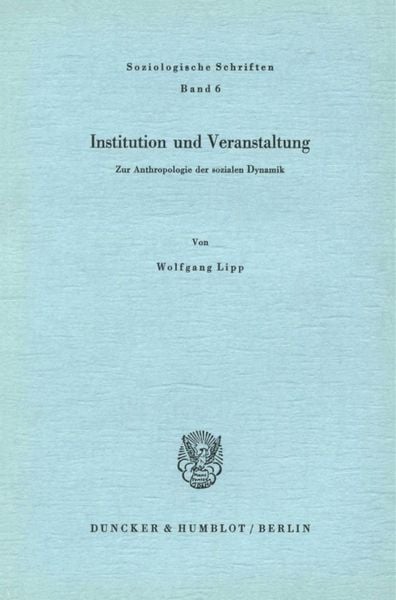 Produktbild: Institution und Veranstaltung.