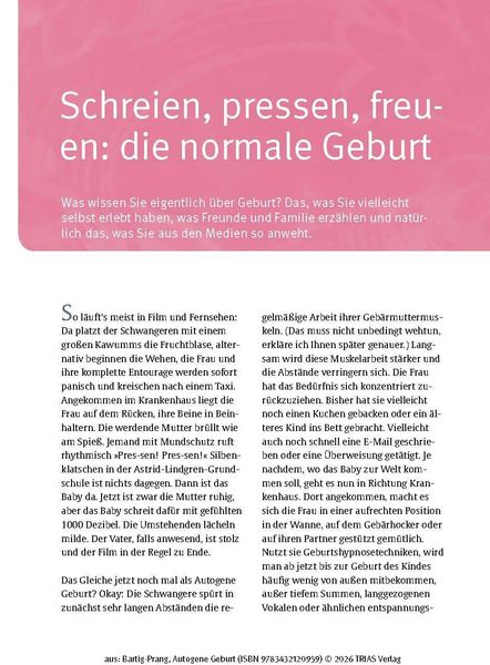 Produktbild: Autogene Geburt