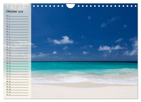 Produktbild: Traumstr&auml;nde (Wandkalender 2026 DIN A4 quer), CALVENDO Monatskalender