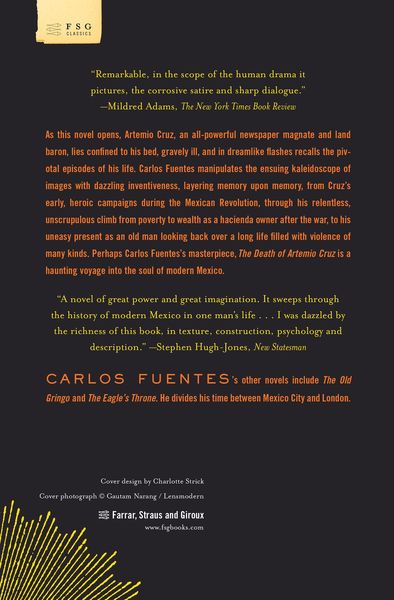 Produktbild: The Death of Artemio Cruz