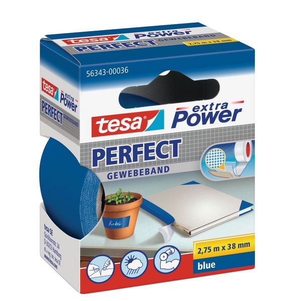 TESA Gewebeband extra Power Perfect, blau