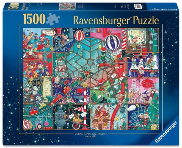 Produktbild: Erwachsenenpuzzle 1500 Teile - Die Elfenfabrik