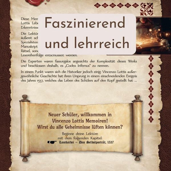 Produktbild: Leonardo da Vincis Codex Infernus. Escape-Roman