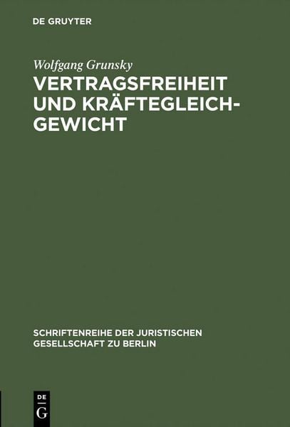 Produktbild: Vertragsfreiheit und Kr&auml;ftegleichgewicht