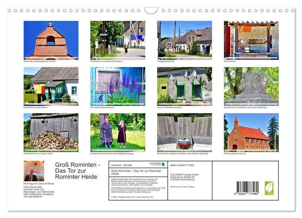 Produktbild: Gro&szlig; Rominten - Das Tor zur Rominter Heide (Wandkalender 2026 DIN A3 quer), CALVENDO Monatskalender