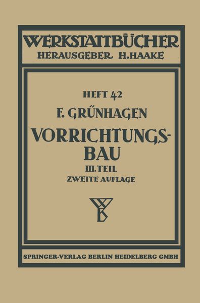 Produktbild: Der Vorrichtungsbau