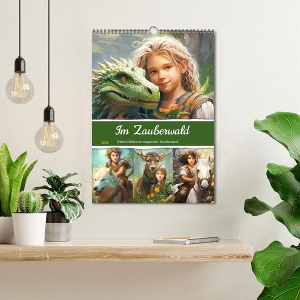 Produktbild: Im Zauberwald. Kleine Helden im magischen Druidenland (Wandkalender 2026 DIN A3 hoch), CALVENDO Monatskalender