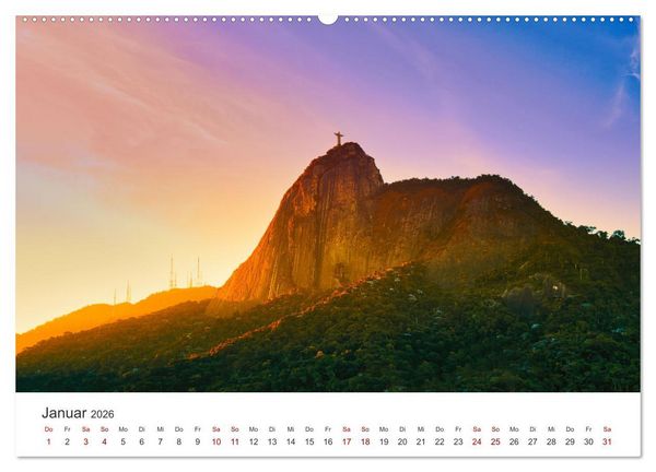 Produktbild: Rio de Janeiro - Am Fu&szlig;e des Corcovados. (Wandkalender 2026 DIN A2 quer), CALVENDO Monatskalender