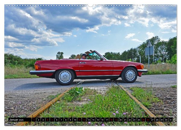 Produktbild: Ein Stern f&uuml;r Amerika - Mercedes Benz 560 SL (Wandkalender 2025 DIN A2 quer), CALVENDO Monatskalender