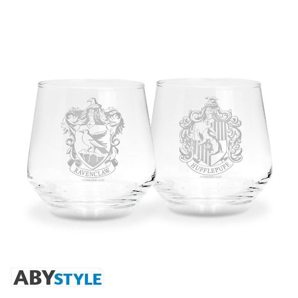 Produktbild: HARRY POTTER 2 Glass Set Ravenclaw & Hufflepuff