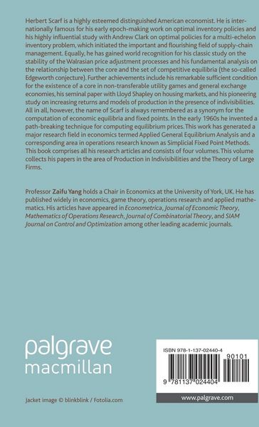 Produktbild: Herbert Scarf's Contributions to Economics, Game Theory and Operations Research
