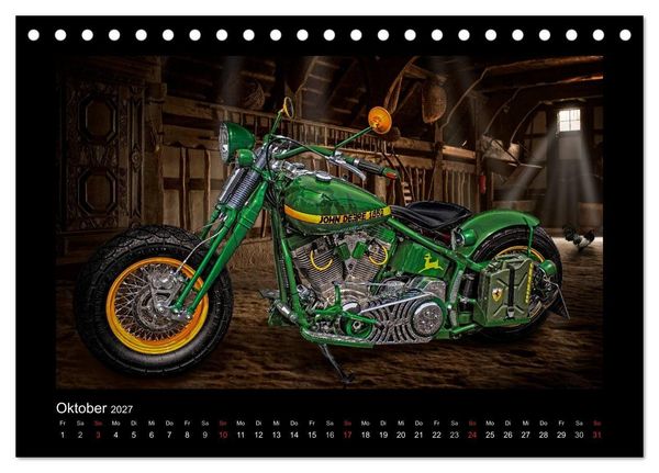 Produktbild: Motorrad-Tr&auml;ume &ndash; Chopper und Custombikes (Tischkalender 2027 DIN A5 quer), CALVENDO Monatskalender