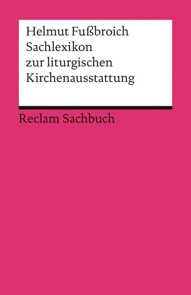 Produktbild: Sachlexikon zur liturgischen Kirchenausstattung