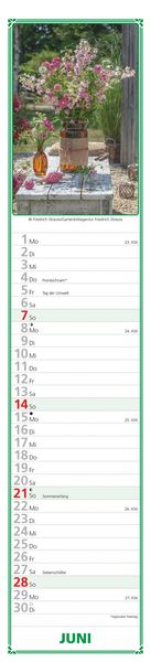 Produktbild: Paules Gartenplaner 2026 - Streifenplaner - Wandplaner - Küchen-Kalender - 11,3x49,5