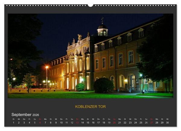 Produktbild: BONNER NACHTFARBEN (hochwertiger Premium Wandkalender 2026 DIN A2 quer), Kunstdruck in Hochglanz