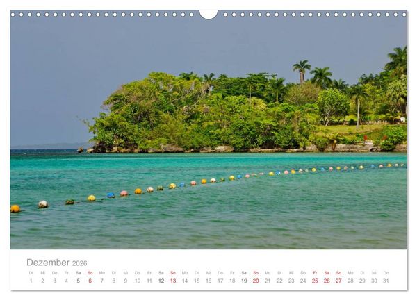 Produktbild: JAMAIKA Reggae, Rastafari und paradiesische Natur. (Wandkalender 2026 DIN A3 quer), CALVENDO Monatskalender