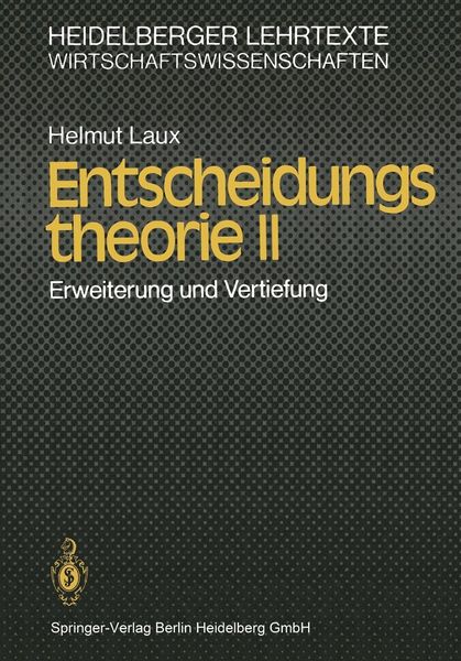 Produktbild: Entscheidungstheorie II