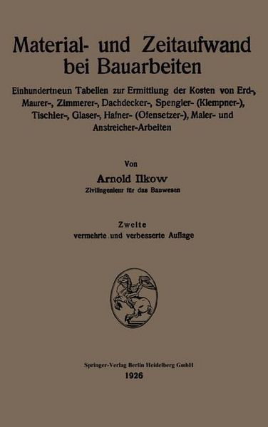 Produktbild: Material- und Zeitaufwand bei Bauarbeiten