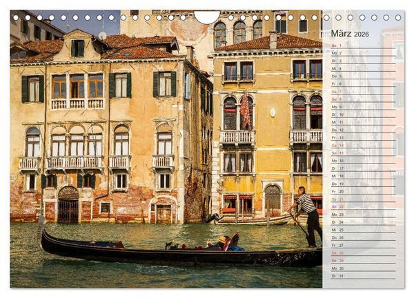Produktbild: Wundervolles Venedig (Wandkalender 2026 DIN A4 quer), CALVENDO Monatskalender