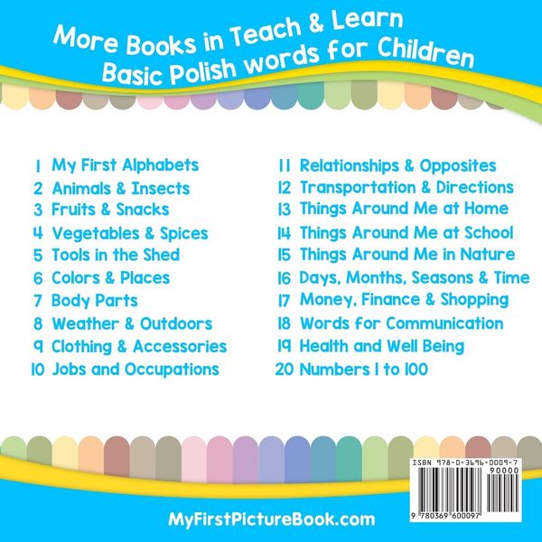 Produktbild: My First Polish Alphabets Picture Book with English Translations