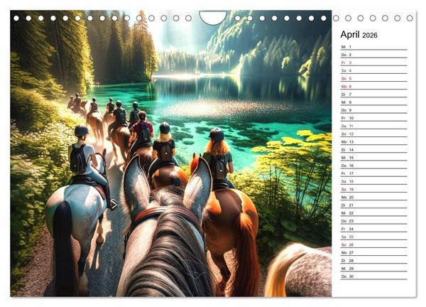 Produktbild: Westernreiten - Jahreszeiten im Sattel (Wandkalender 2026 DIN A4 quer), CALVENDO Monatskalender