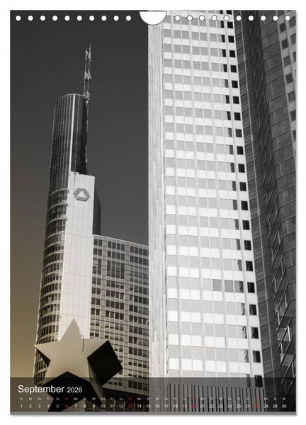 Produktbild: Frankfurt monochrom (Wandkalender 2026 DIN A4 hoch), CALVENDO Monatskalender