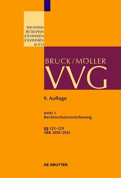 Produktbild: Rechtsschutzversicherung &sect;&sect; 125-129