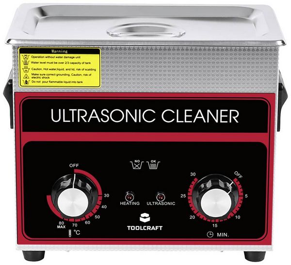 Produktbild: TOOLCRAFT USC-320 Ultraschallreiniger Schmuck, B&uuml;robedarf, Werkstatt 280 W 3.2 l mit Heizung, mit Reinigungskorb