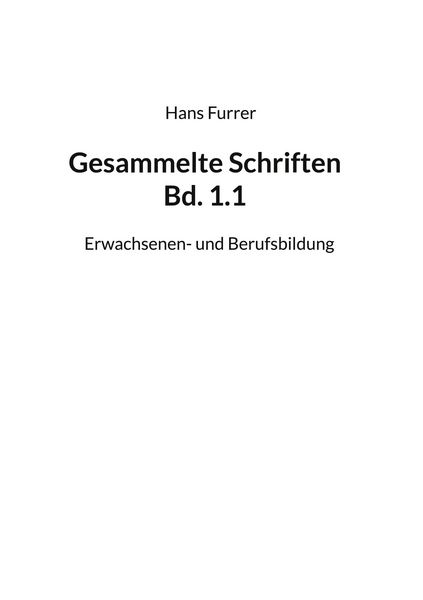 Produktbild: Gesammelte Schriften Bd. 1.1