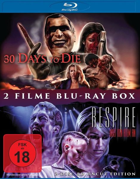 30 DAYS TO DIE + RESPIRE - 2 Disc BD Uncut Horror Box [2 BRs]