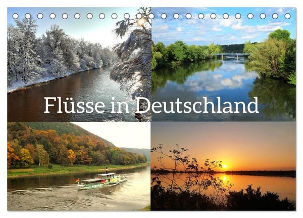 Produktbild: Fl&uuml;sse in Deutschland (Tischkalender 2026 DIN A5 quer), CALVENDO Monatskalender