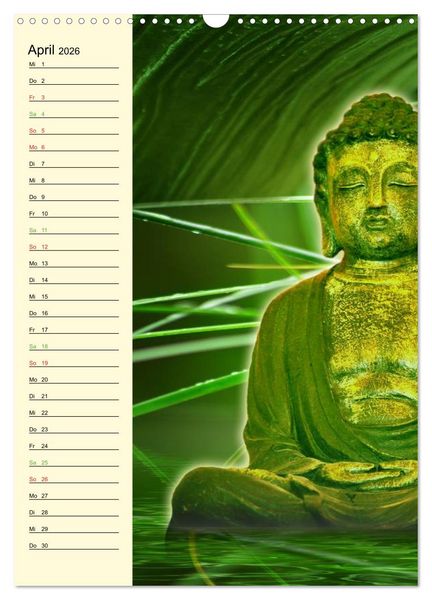 Produktbild: Buddha (Wandkalender 2026 DIN A3 hoch), CALVENDO Monatskalender