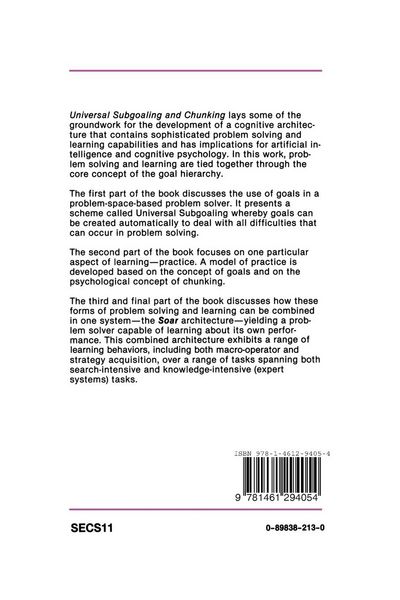 Produktbild: Universal Subgoaling and Chunking