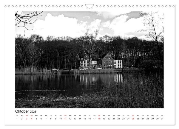 Produktbild: Bochum Black and White (Wandkalender 2026 DIN A3 quer), CALVENDO Monatskalender