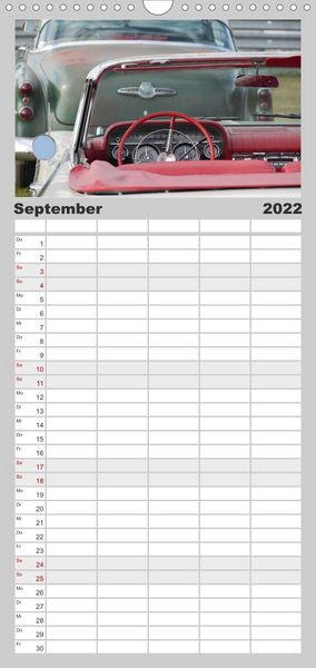 Produktbild: The art of mobility - Auto-Tr&auml;ume in Chrom - Familienplaner hoch (Wandkalender 2022 , 21 cm x 45 cm, hoch)