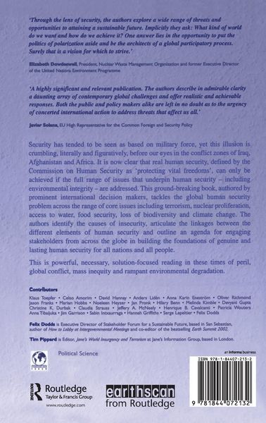 Produktbild: Human and Environmental Security