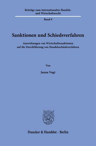 Produktbild: Sanktionen und Schiedsverfahren