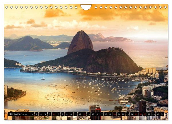 Produktbild: Brasilien. Sonne, Natur und Samba (Wandkalender 2026 DIN A4 quer), CALVENDO Monatskalender