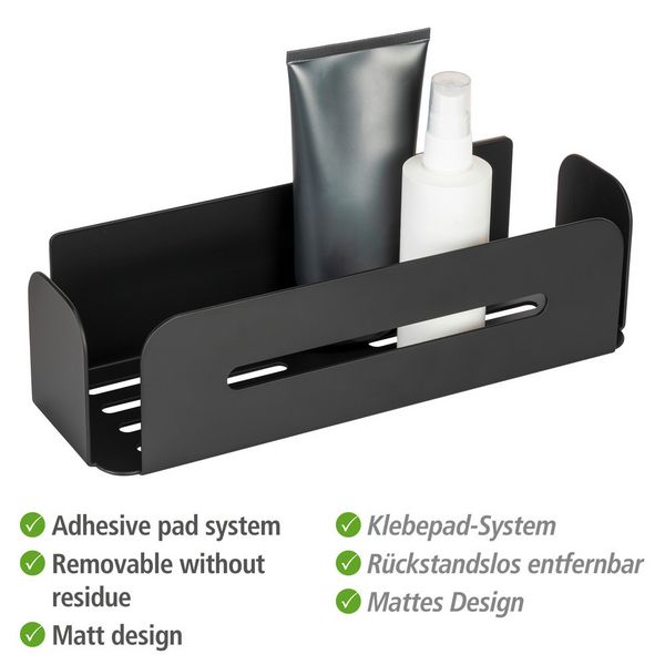 Produktbild: Turbo-Loc&reg; Wandablage Mod. Bivio Black matt, aus Aluminium