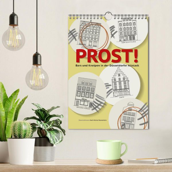 Produktbild: PROST! Bars und Kneipen in der D&uuml;sseldorfer Altstadt (Wandkalender 2026 DIN A4 hoch), CALVENDO Monatskalender