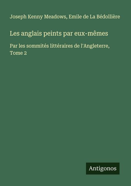 Produktbild: Les anglais peints par eux-m&ecirc;mes