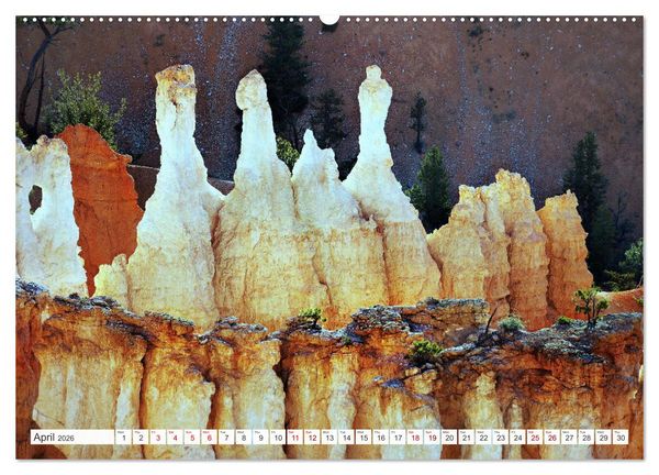 Produktbild: Bryce Canyon, Sunrise and Sunset points (Wall Calendar 2026 DIN A2 landscape), CALVENDO 12 Month Wall Calendar