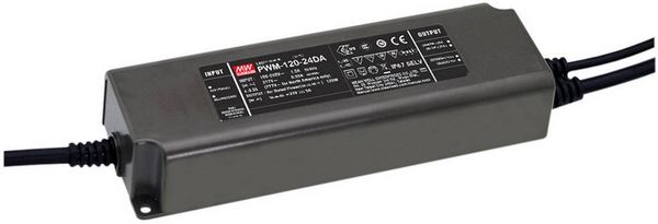 Produktbild: MEAN WELL PWM-120-24DA LED-Treiber Konstantspannung 120W 5A 24 V/DC dimmbar, Dali, Montage auf entflammbaren Oberfl&auml;chen