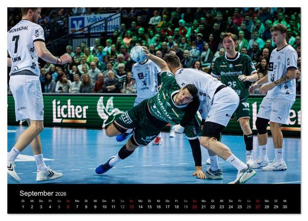 Produktbild: Kalender - HSG Wetzlar Handball Bundesliga Saison 2025/2026 (Wandkalender 2026 DIN A3 quer), CALVENDO Monatskalender