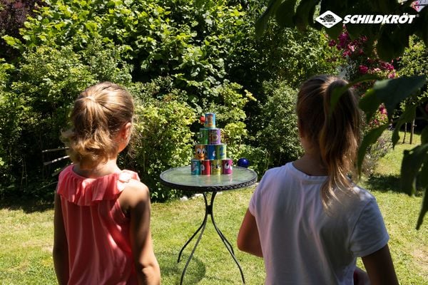 Produktbild: SCHILDKR&Ouml;T Dosenwurfspiel, Set 10 Dosen